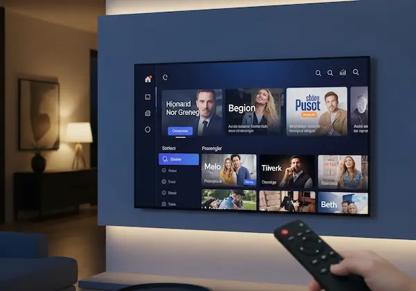 Interface do aplicativo IPTV Core após solicitar o teste IPTV.