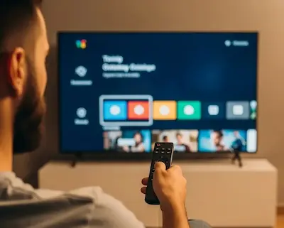 Interface intuitiva do aplicativo IPTV Core
